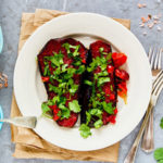 proteine dieet recept aubergine in tomatensaus