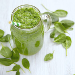 dieet-ontbijt-groene-smoothie-spinazie